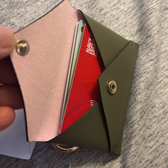 NWT Ganni Keychain Green Card Holder, OS - Picture 9 of 9